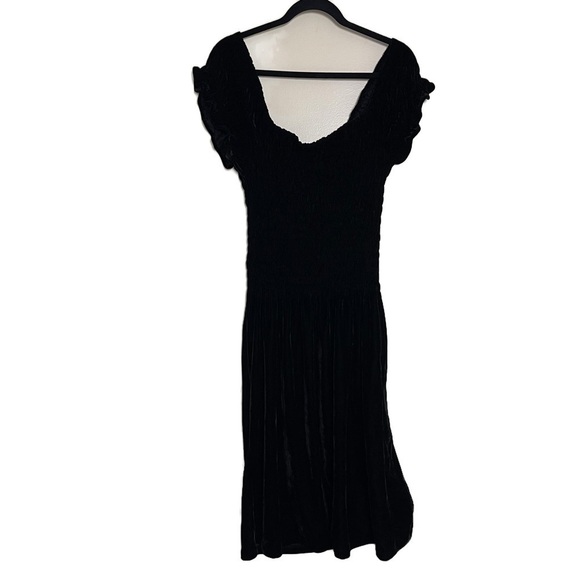 JUST LOVE Women’s Velvet Off Shoulder Black Dress - Small - Picture 2 of 8